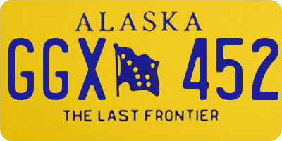 AK license plate GGX452