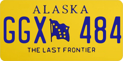 AK license plate GGX484