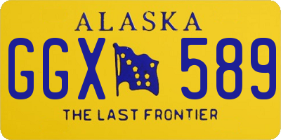 AK license plate GGX589