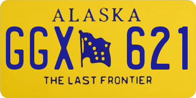 AK license plate GGX621