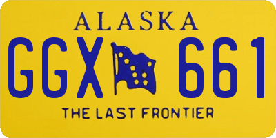 AK license plate GGX661