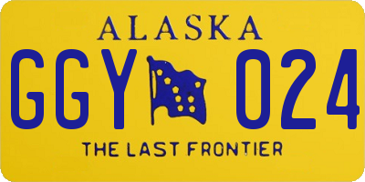 AK license plate GGY024
