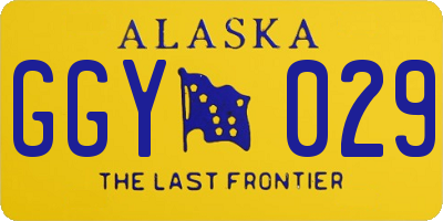 AK license plate GGY029