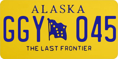 AK license plate GGY045