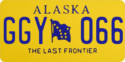 AK license plate GGY066