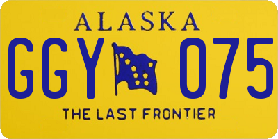 AK license plate GGY075