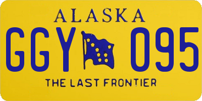 AK license plate GGY095