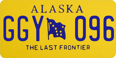 AK license plate GGY096