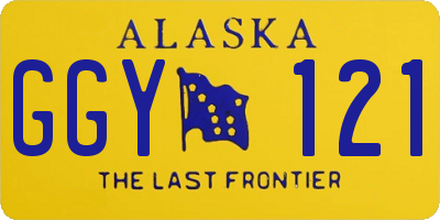 AK license plate GGY121