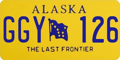 AK license plate GGY126