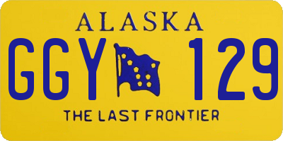 AK license plate GGY129