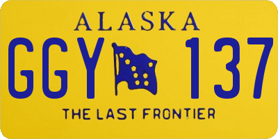 AK license plate GGY137