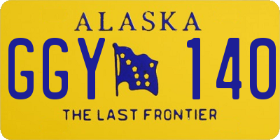 AK license plate GGY140