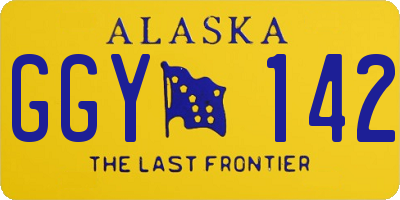 AK license plate GGY142