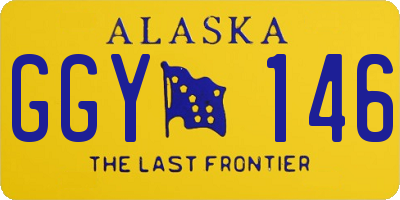 AK license plate GGY146