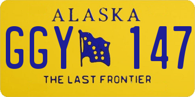 AK license plate GGY147