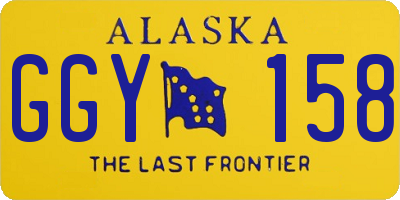 AK license plate GGY158