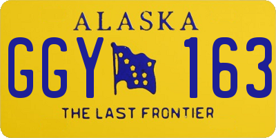 AK license plate GGY163