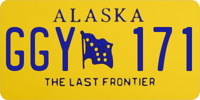 AK license plate GGY171
