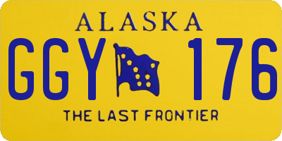 AK license plate GGY176