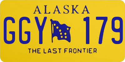 AK license plate GGY179