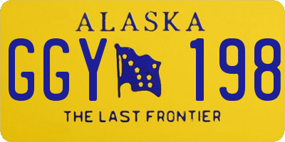 AK license plate GGY198