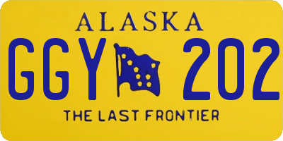 AK license plate GGY202