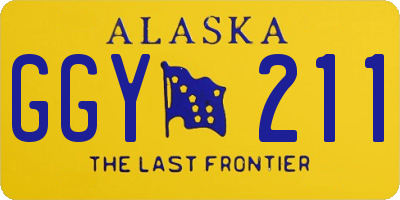 AK license plate GGY211