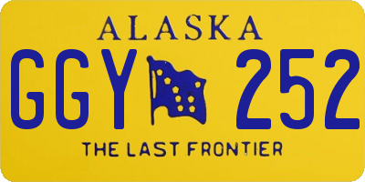 AK license plate GGY252