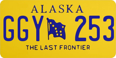 AK license plate GGY253