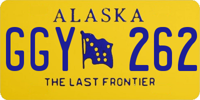 AK license plate GGY262