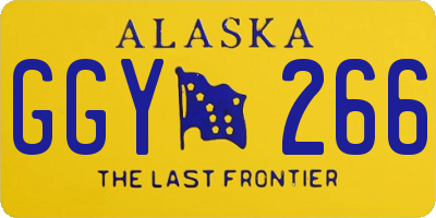 AK license plate GGY266