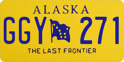 AK license plate GGY271