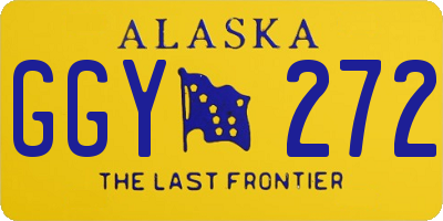 AK license plate GGY272