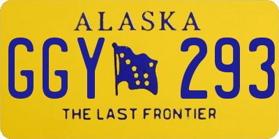 AK license plate GGY293