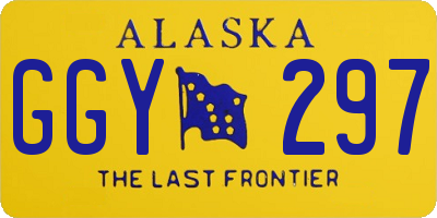 AK license plate GGY297