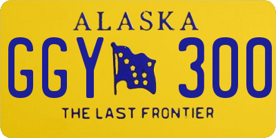 AK license plate GGY300