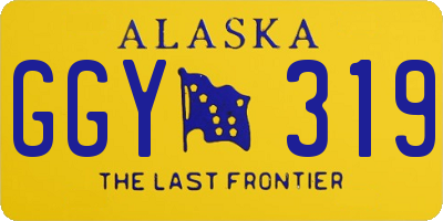 AK license plate GGY319