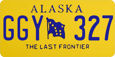 AK license plate GGY327