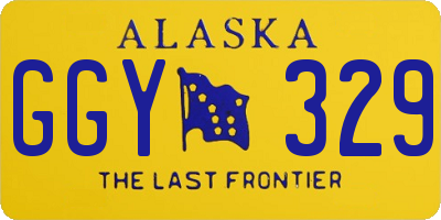 AK license plate GGY329