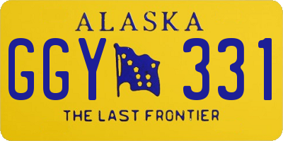 AK license plate GGY331