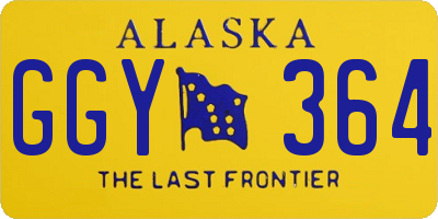 AK license plate GGY364