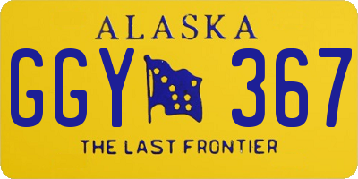 AK license plate GGY367