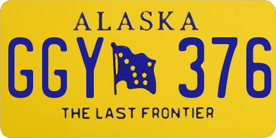 AK license plate GGY376