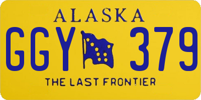 AK license plate GGY379