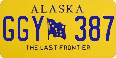 AK license plate GGY387