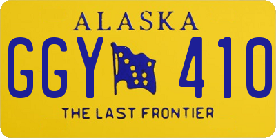AK license plate GGY410