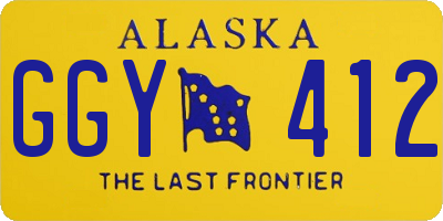 AK license plate GGY412