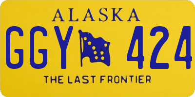 AK license plate GGY424