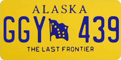 AK license plate GGY439